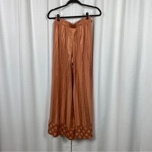 Victoria’s Secret Orange Rust Wide Leg Satin Lounge Pants Sz.S NWT - Picture 9 of 15